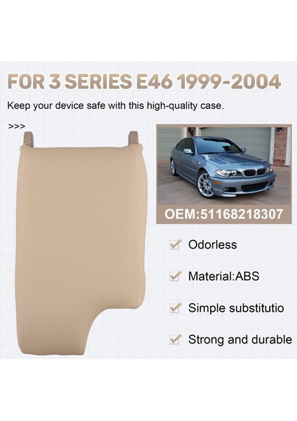 Araba Merkezi Konsol Kolçak Kutusu Kapak Saklama Kutusu Kapak Plakası 51168218307 Bmw 3 Serisi E46 1999-2004 Bej (Yurt Dışından) indirimleri