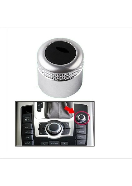Araba Mmı Hacim Kontrol Topçusu Multimedya Kontrol Topçusu Hacim Knob 4F0919070 A6 Allroad 2007-2010 S6 A8 Q7 (Yurt Dışından) modelleri
