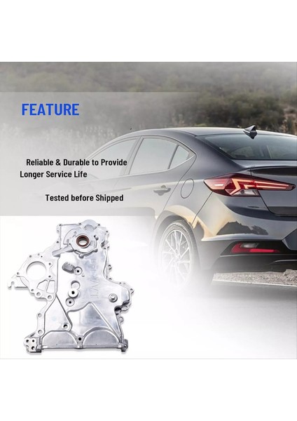21350-2B701 21350-2B702 21350-2B703 Kia Soul 2012-2019 Için Hyundai Veloster Elantra Gt Için Zamanlama Zinciri Yağ Pompası Kapağı (Yurt Dışından) fırsatları