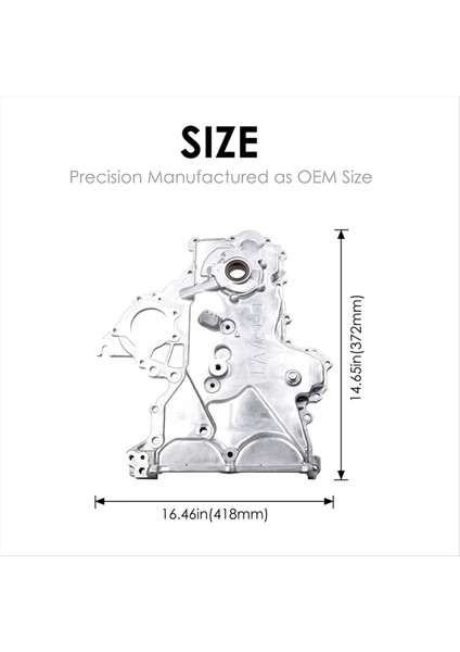 21350-2B701 21350-2B702 21350-2B703 Kia Soul 2012-2019 Için Hyundai Veloster Elantra Gt Için Zamanlama Zinciri Yağ Pompası Kapağı (Yurt Dışından) indirimleri