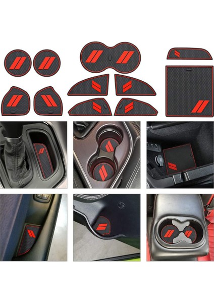 11PCS/DODGE Challenger Için Özelleştirilmiş Uyumlu Set 2015-2020 2021 Kupa Kapı Merkezi Konsol Liner Iç Aksesuarları (Yurt Dışından) indirimleri