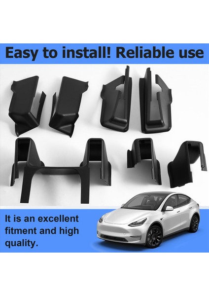 Tesla Model Y 21-24 Koltuk Köşesi Ön Koruma Altındaki Ön Arka Koltuk Slide Raylar Koruyucu Kapak Anti-Hickor Dekor Koruması (Yurt Dışından) fırsatları