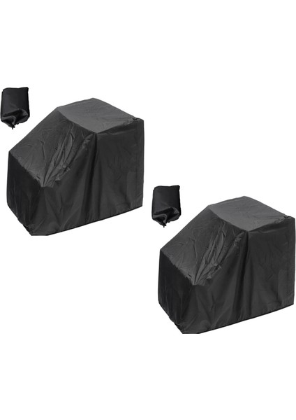 2pcs 46X40X45 Inç Tekne Kapağı Yat Tekne Merkezi Konsol Kapağı Mat Su Geçirmez Toz Geçirmez Anti-Uv Kuru Tekne Aksesuarları Tut (Yurt Dışından)