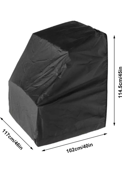 2pcs 46X40X45 Inç Tekne Kapağı Yat Tekne Merkezi Konsol Kapağı Mat Su Geçirmez Toz Geçirmez Anti-Uv Kuru Tekne Aksesuarları Tut (Yurt Dışından) fiyatları