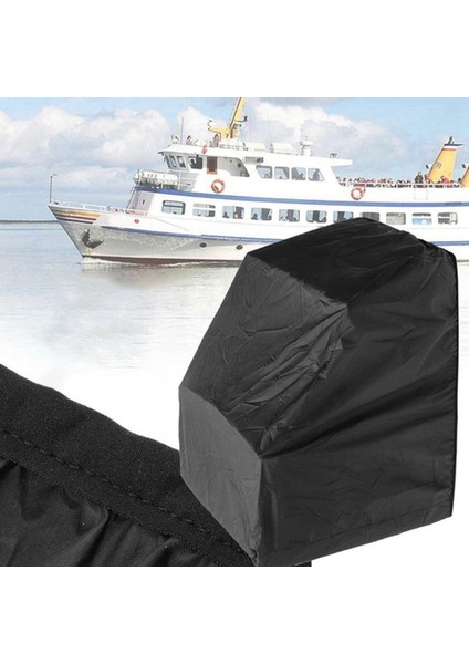 2pcs 46X40X45 Inç Tekne Kapağı Yat Tekne Merkezi Konsol Kapağı Mat Su Geçirmez Toz Geçirmez Anti-Uv Kuru Tekne Aksesuarları Tut (Yurt Dışından) fırsatları