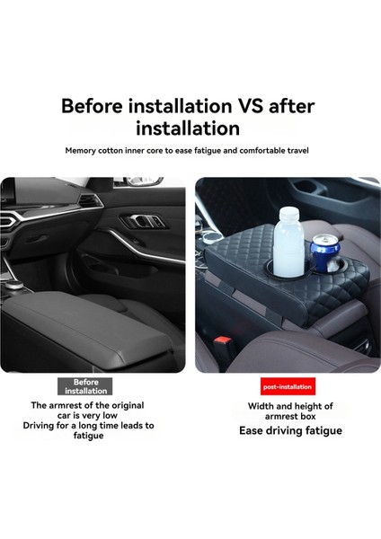 Otomatik Merkez Konsol Koltuk Yastığı Kol Dinlenme Kapağı Hafıza Köpük Araç Koltuğu Yastık (Yurt Dışından) modelleri