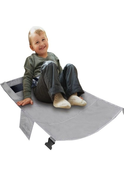Çocuklar Için Uçak Ayak Dönemi Taşınabilen Toddler Seyahat Ayak Hammock Uçak Koltukları Genişletici Bacak Çocukları Için (Siyah) (Yurt Dışından)