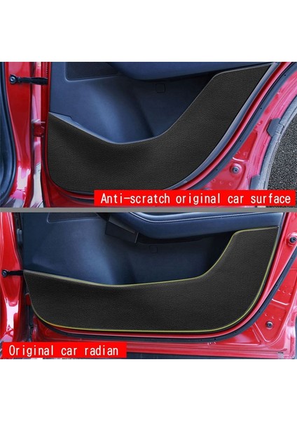 Araba Clychee Cilt Deri Kapı Koruyucu Pad Kapı Tahtası Mazda Cx-30 CX30 2022+ Rhd Için Anti-Keneferlik Anti-Düzenli Pad Mat Rhd (Yurt Dışından) fırsatları