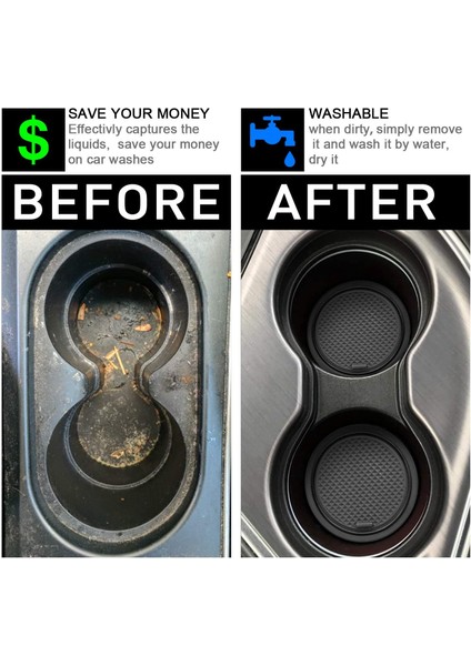 Toyota Tacoma Aksesuarları Için 2016-2021 Özel Liner Kupa Tutucu Konsol ve Kapı Cep Ekleri (Çift Kabin Siyah) (Yurt Dışından) modelleri