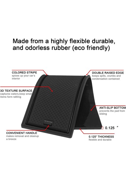 Toyota Tacoma Aksesuarları Için 2016-2021 Özel Liner Kupa Tutucu Konsol ve Kapı Cep Ekleri (Çift Kabin Siyah) (Yurt Dışından) fırsatları