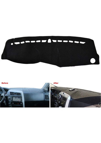 Siyah Araba Dash Mat Dashmat Gösterge Tablosu Kapak Ssangyong Kyron 2005 - 2015 Için Actyon 2005 - 2010 (Yurt Dışından) fiyatları