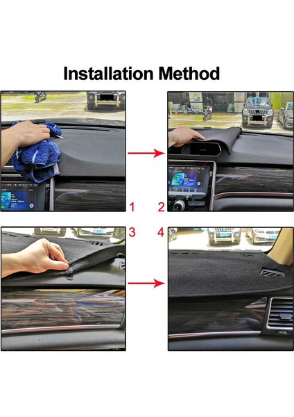 Siyah Araba Dash Mat Dashmat Gösterge Tablosu Kapak Ssangyong Kyron 2005 - 2015 Için Actyon 2005 - 2010 (Yurt Dışından) indirimleri