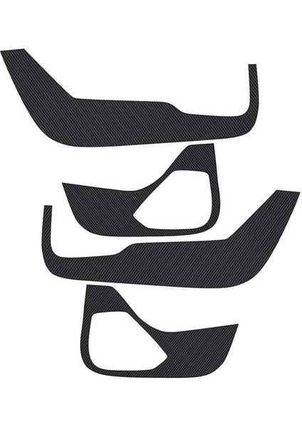 Araba Karbon Fiber Deri Kapı Koruyucu Ped Kapı Tahtası Anti-Tekme Ped Anti-Sert Ped Mat Kapak Mazda Cx-5 Cx5 2022+ (Yurt Dışından)