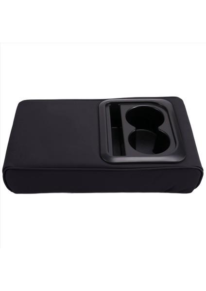 Araç Kol Dayama Kutusu Ped Yorgunluk Karşıtı Dirsek Destek Ped Arka Koltuk Bardağı Tutucu Depolama ile Evrensel Merkezi Kol Dayama Pedi Siyah (Yurt Dışından)