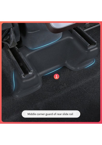 Tesla Model Y Modifikasyonu Için Koltuk Slayt Rayı Altında Her Şey Dahil Köşe Koruyucusu Altındaki Ön Köşe Koruyucusu (Yurt Dışından)