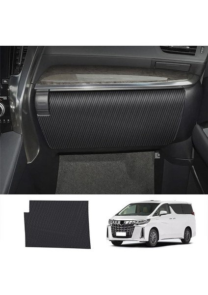 Araç Karbon Fiber Deri Depolama Eldiven Kutu Koruyucu Pad Anti-Bick Pad Toyota Alphard 20-22 Için Anti-Diry Pad Mat Kapağı (Yurt Dışından) modelleri
