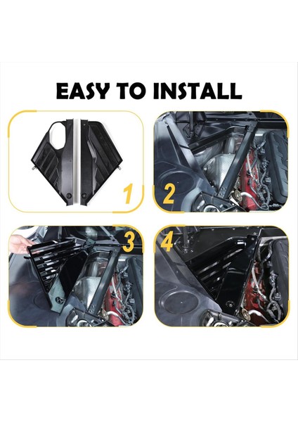 Chevrolet Corvette C8 2020-2023 Arka Motor Kılıfı Kapak Koruma Aksesuarları Siyah (Yurt Dışından) modelleri