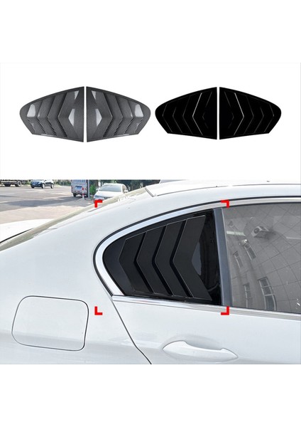 Araba Arka Pencere Kapağı Kapağı Döşeme Penceresi Panjur Panosu Yan Havalandırması Bmw 5 Serisi F10 525I 530I 2011-2017 Karbon Fiber (Yurt Dışından) modelleri