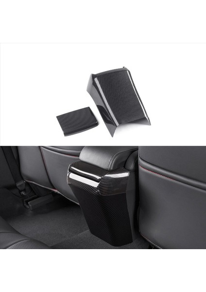 2x Karbon Fiber Araç Arka Arka Emme Kutusu Honda Civic 10TH 2016-2019 Için Anti-Bick Plaka Art Tabanı Panel Trim Kapağı (Yurt Dışından) modelleri