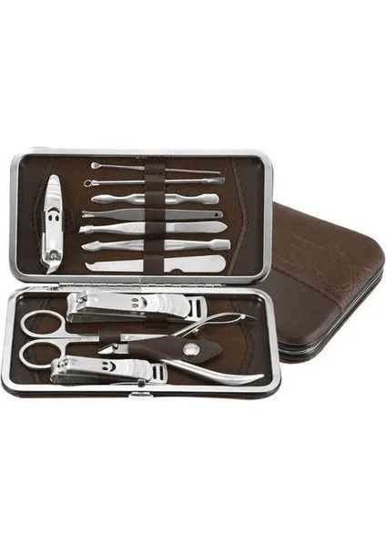 Çantalı Tırnak Makası Cımbız Törpü 12 Parça Manikür Pedikür Seti modelleri