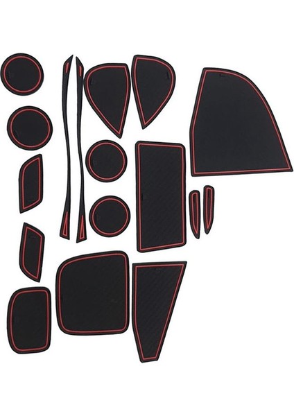 Toyota Yaris Cross 2021 2022 Aksesuarlar Için 17 Adet Kapı Yuvası Pedi Içi Kaymaz Önleyici Anti Bardak Tutucu Ekler (Yurt Dışından) fiyatları