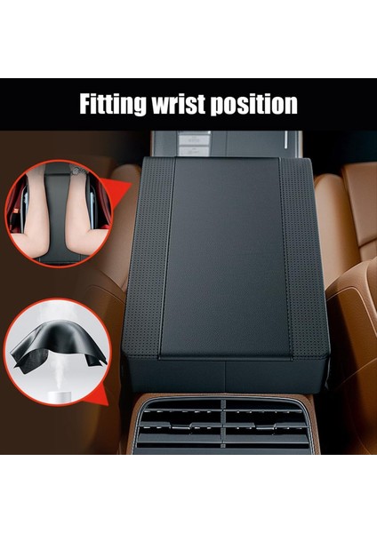 Evrensel Araba Koltuk Girdırıcı Yastık Yeni Bellek Pamuklu Araba Koltuğu Kutusu Ped Otomatik Merkez Konsol Pad Siyah (Yurt Dışından) fırsatları