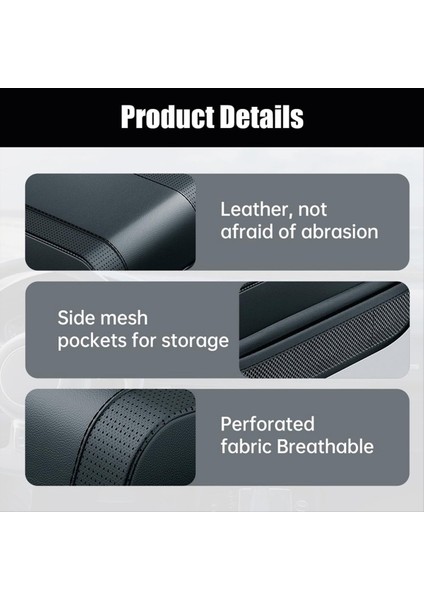 Evrensel Araba Koltuk Girdırıcı Yastık Yeni Bellek Pamuklu Araba Koltuğu Kutusu Ped Otomatik Merkez Konsol Pad Siyah (Yurt Dışından) indirimleri