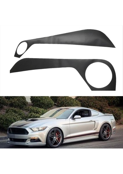 1pair Kapı Paneli Anti Kick Pad Stickers Ford Mustang Için Trim Koruyucu Film 2015-2024 Siyah Karbon Fiber Çıkartma Kapağı (Yurt Dışından) fırsatları