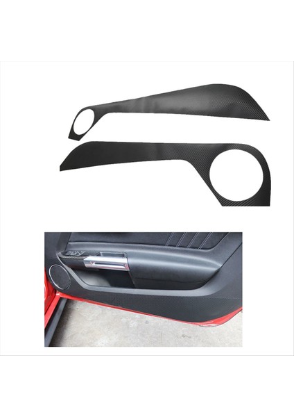 1pair Kapı Paneli Anti Kick Pad Stickers Ford Mustang Için Trim Koruyucu Film 2015-2024 Siyah Karbon Fiber Çıkartma Kapağı (Yurt Dışından) indirimleri