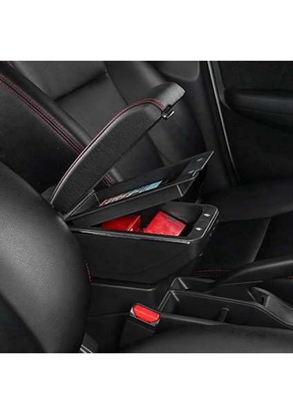 Hyundai Solaris Koltuk Kökeni Için Hyundai Accent Için Rb Solaris Verna 2011-2016 Araba Kol Dayama Depolama Kutusu Kırmızı Çizgi (Yurt Dışından) fiyatları