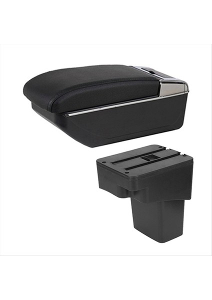 Hyundai Solaris Için Kol Dayama Kutusu Için Hyundai Accent Için Rb Solaris Verna 2011-2016 Araba Kol Dayama Depolama Kutusu Siyah Hat (Yurt Dışından)