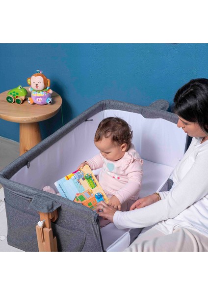 Doğal Ahşap Anne Yanı Beşik fiyatları