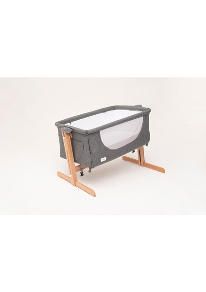 Doğal Ahşap Anne Yanı Beşik modelleri