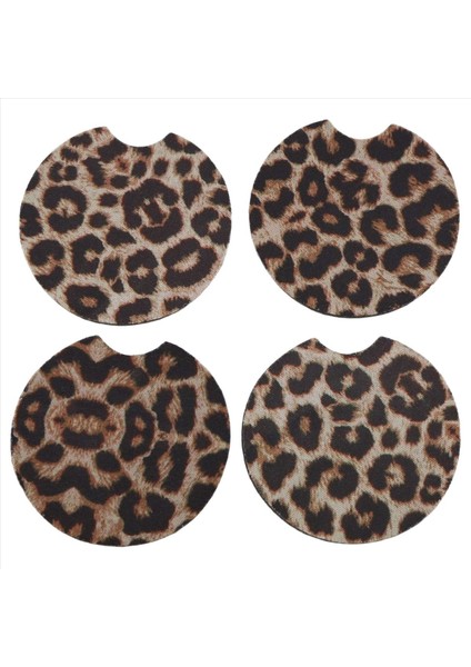 4pcs 2 56 Inç Leopar Araba Şımarıkları Içecekler Için Araba Kupası Pad Mat Oturma Odası Mutfak Ofisi Araba ve Mobilyaları Korumak Için Mutfak Ofisi (Yurt Dışından) fiyatları