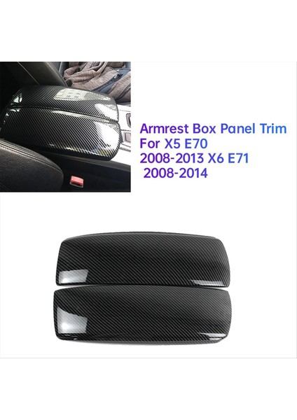 Araba Merkezi Konsolu Koltuk Paneli Panel Bmw X5 E70 2008-2013 X6 E71 2008-2014 Depolama Kutusu Kapağı Abs Karbon Fiber (Yurt Dışından) fırsatları