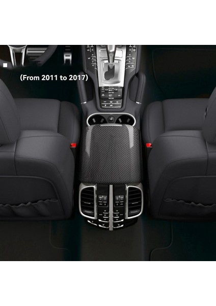 Porsche Için Cayenne 2011-2017 Otomobil Merkezi Konsol Kolçak Saklama Kutusu Koruyucu Kapak Abs Karbon Fiber (Yurt Dışından) modelleri