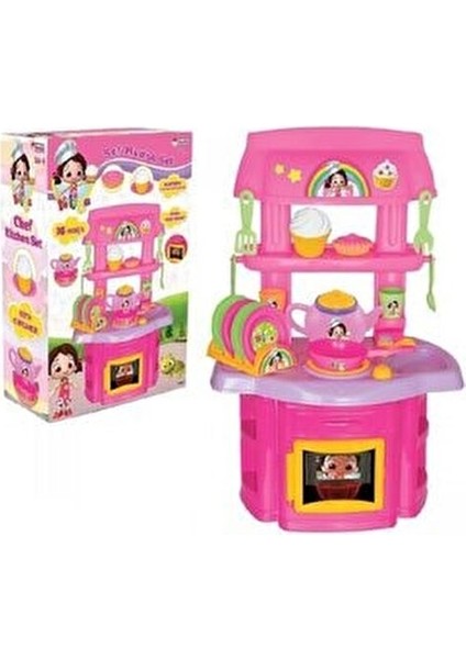 Niloya Şef Mutfak Ahşap Oyuncak 16 Parça Eğlenceli Oyun Seti Kaliteli Malzeme fiyatları