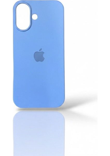 Iphone 17 Serisi ile Uyumlu Lansman Logolu Silikon Telefon Kılıfı, Içi Kafide Kılıf