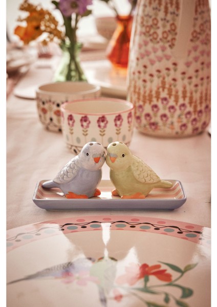 Painted Table Mavi Seramik Tuzluk ve Biberlik 15,5x6,5x7 cm fiyatları