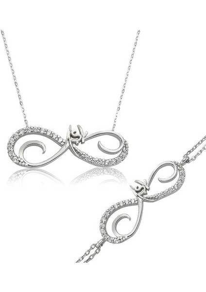 925 Ayar Gümüş Sonsuzluk Aşk Set ST1160040 (972972)