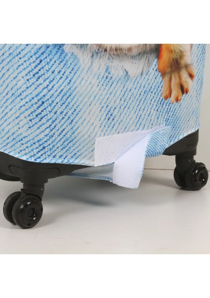 Kumaş Valiz Kılıfı ve Bavul Kılıfı (53-Kedili Jean) fiyatları