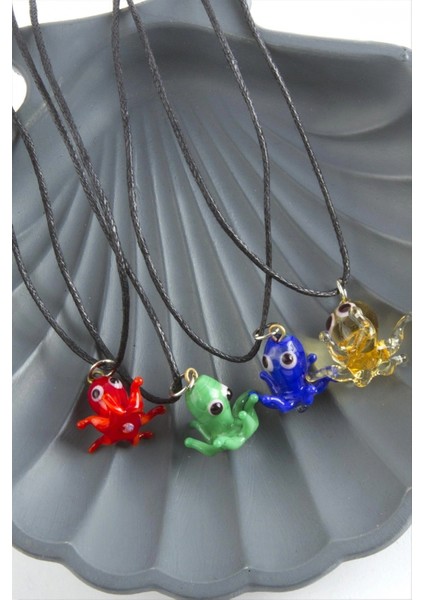 Ieg Ahtapot Cam Kolye