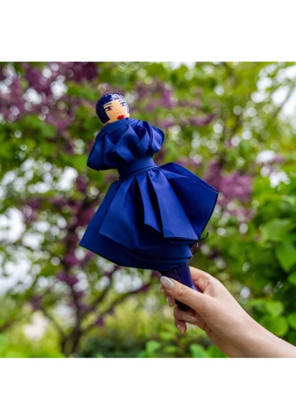 Rain Parade - Katlanabilir Şemsiye - Mavi