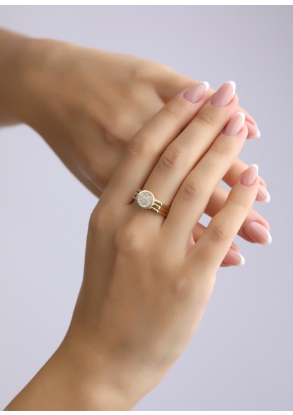 Nar-in Altın Mücevherat Tasarım Altın Yüzük 001