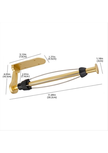 Kağıt Havlu Tutucu, Kabin Altında Kolay Gözyaşı Duvar Montajı, Alüminyum Alaşım Kağıt Rulo Tutucu Yapıştırıcı Veya Vidalı Altın (Yurt Dışından) indirimleri