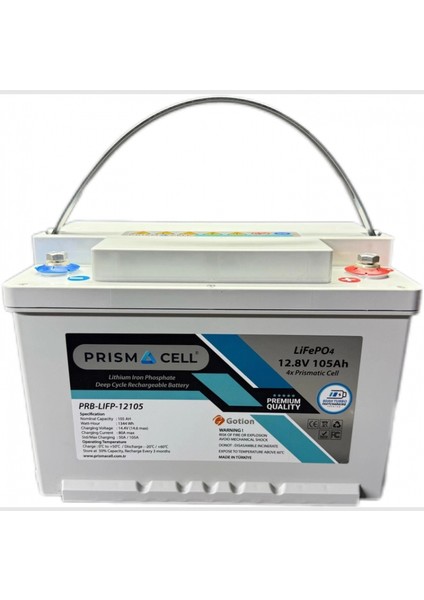 12.8 Volt 105 Amper Lifepo4 Akü fiyatları
