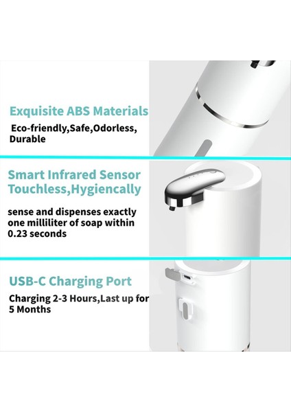 Otomatik Sabun Dağıtıcı - 13.5 Oz Dokunulmaz Köpük Sabun Dağıtıcı, Banyo Mutfak Bulaşık Sabunu Için Duvar Dağıtıcı Pompası (Yurt Dışından) fiyatları