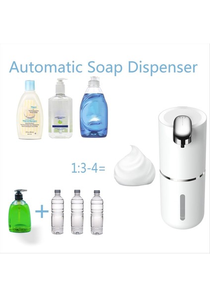 Otomatik Sabun Dağıtıcı - 13.5 Oz Dokunulmaz Köpük Sabun Dağıtıcı, Banyo Mutfak Bulaşık Sabunu Için Duvar Dağıtıcı Pompası (Yurt Dışından) indirimleri