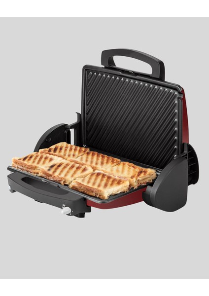 2000 Watt Tost Makinesi 6 Dilim Kapasiteli Döküm Plakalı Üç Kademeli Isı Ayarlı fiyatları