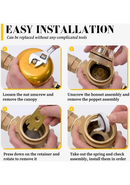 905-212 905-052 1inch &amp; 1-1/4inch Bonnet &amp; Poppet Onarım Kiti 765 Pvb 1ınch &amp; 1-1/4inch Geri Akış Önleyici (Yurt Dışından) fırsatları